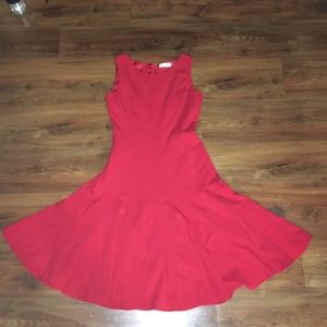 Calvin Klein Red Shell Dress